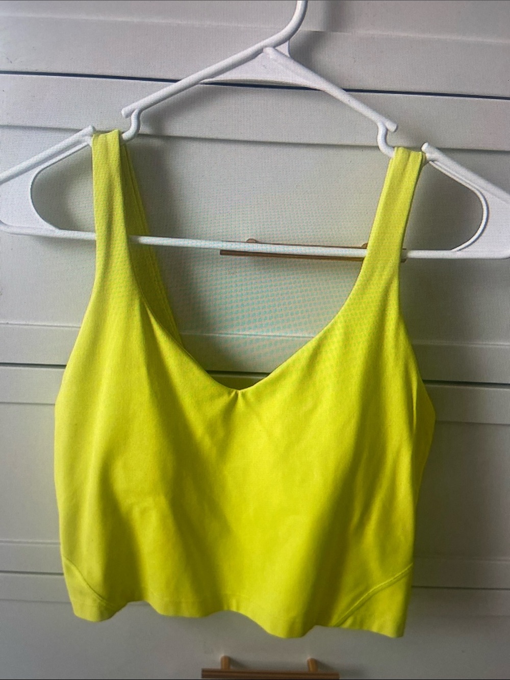 lululemon athletica Bright Yellow Crop Tank Bra